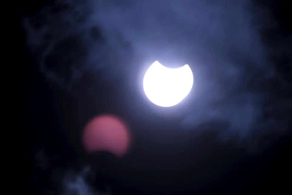 Partial solar eclipse in Liepupe, Latvia