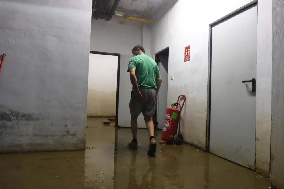 La tormenta de Borja provoca daños en edificios municipales y en huertos: "No he visto nunca una granizada así"