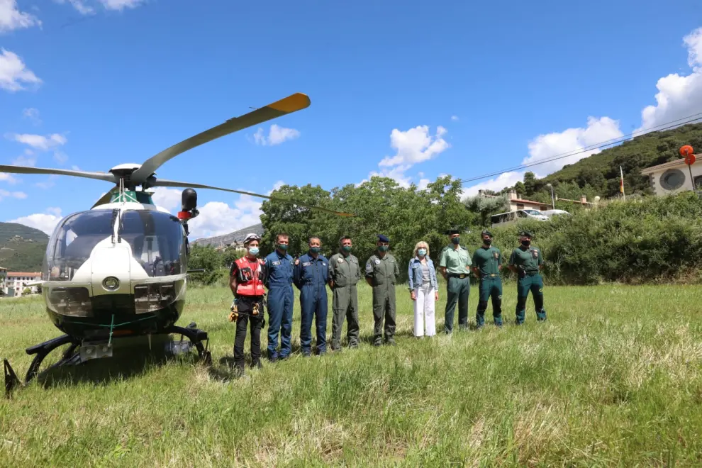 Operativo de rescate de la Guardia Civil en el Pirineo