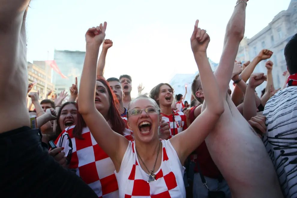 Euro 2020 - Fans gather for Croatia v Spain