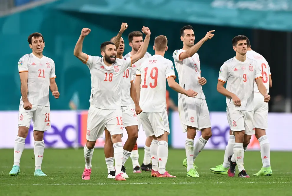Foto del partido de cuartos de final de la Eurocopa: Suiza-España