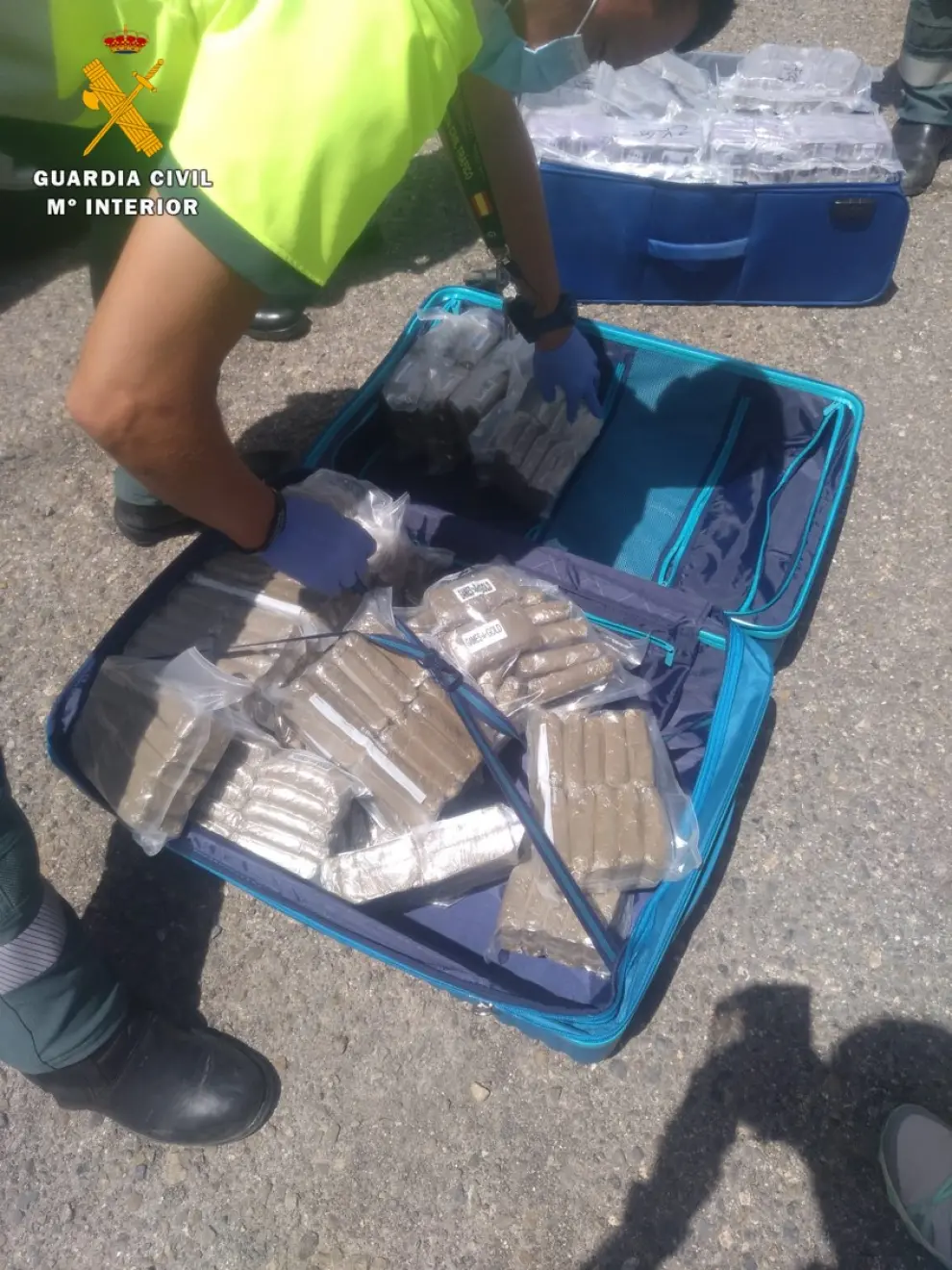 Intervienen más de 300 kilos de droga en Tarazona y El Frasno.