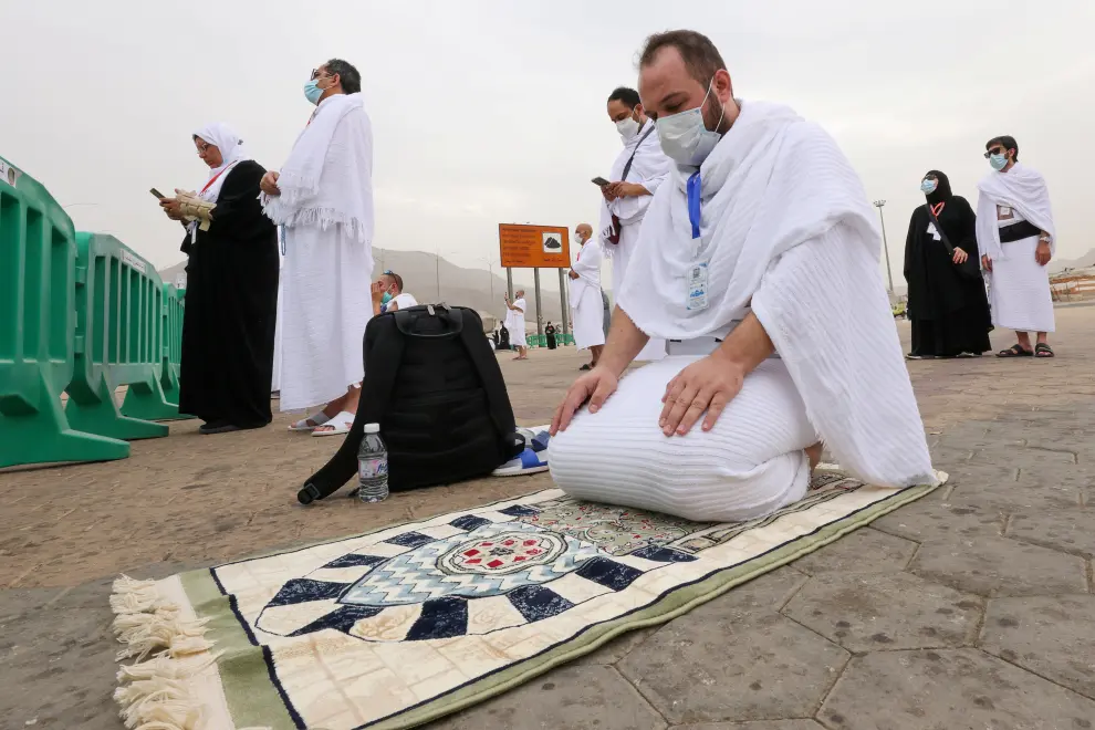 Annual Haj pilgrimage at plain of Arafat