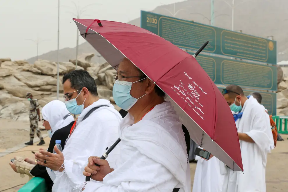Annual Haj pilgrimage in the holy city of  Mecca