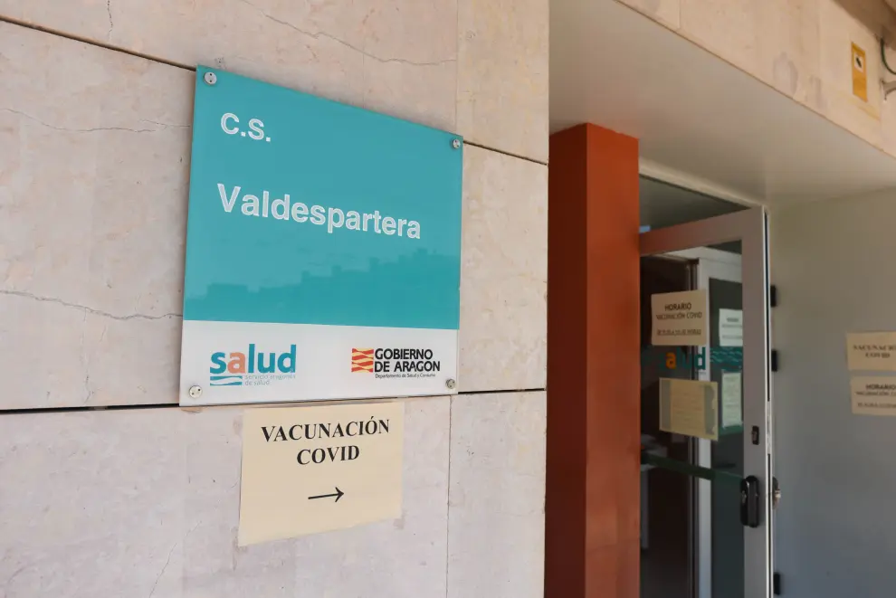 Vacunación contra la covid-19 en el Centro de Salud de Valdespartera.