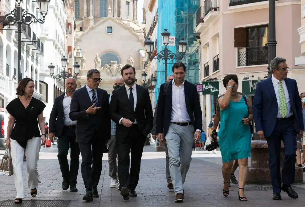 El portavoz de Vox en el Congreso de los Diputados visita Zaragoza