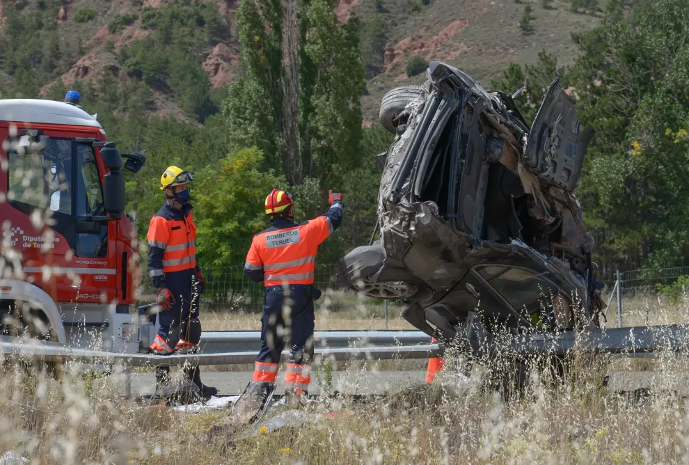 Accidente de tráfico con al menos un herido grave en la A-23, en Teruel.