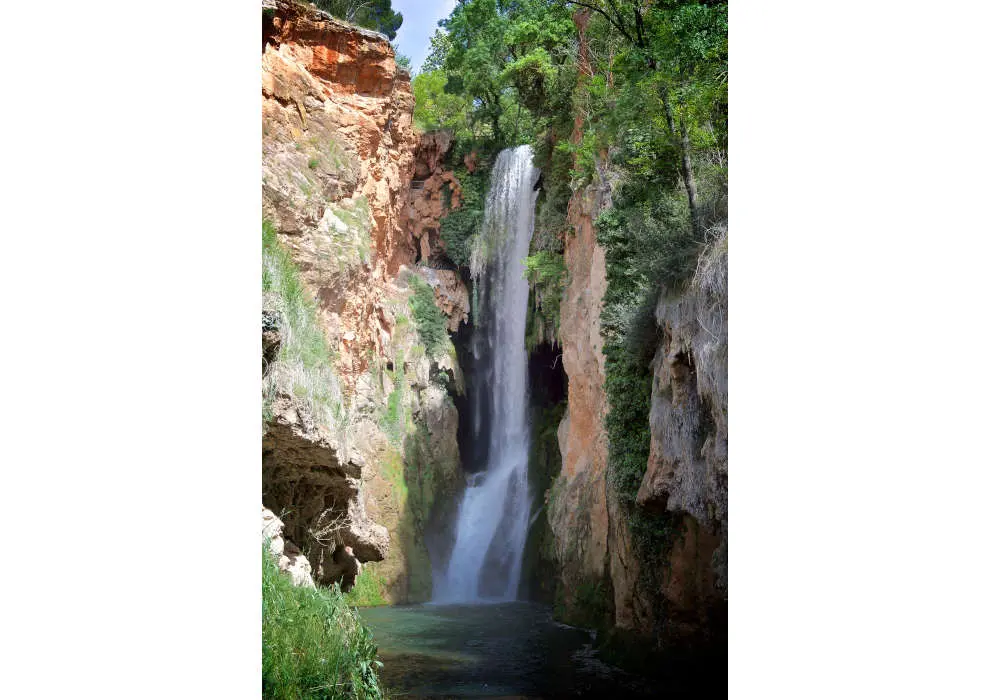 La cascada Cola de Caballo es la más alta del Monasterio de Piedra.
