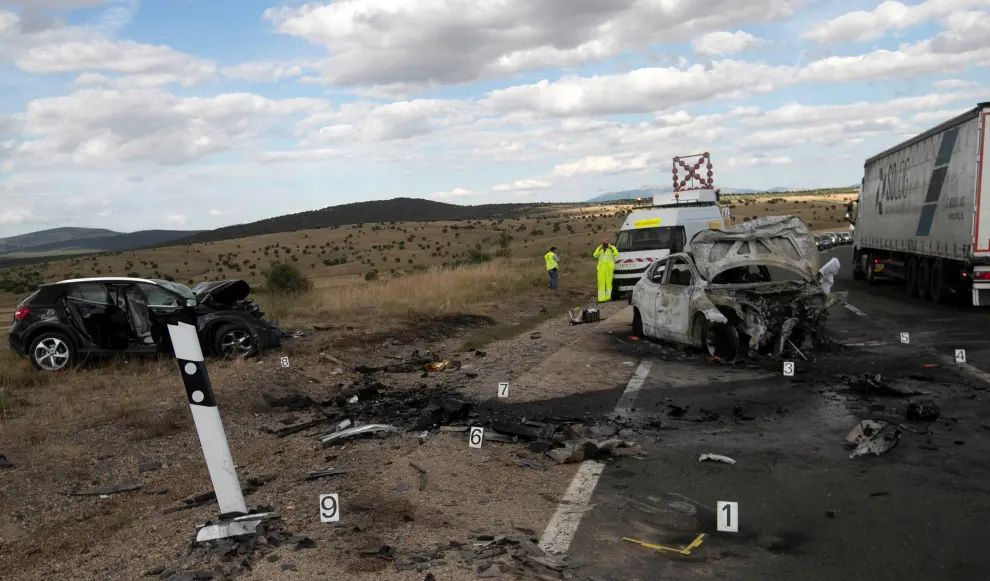 Fallece un joven de 20 años en un accidente en la N-122 en Soria