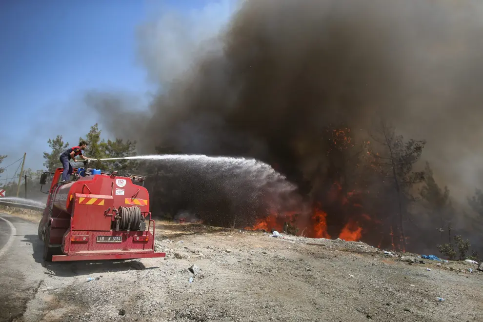 Los incendios en Turquía han destruido grandes extensiones agrícolas, viviendas y granjas.