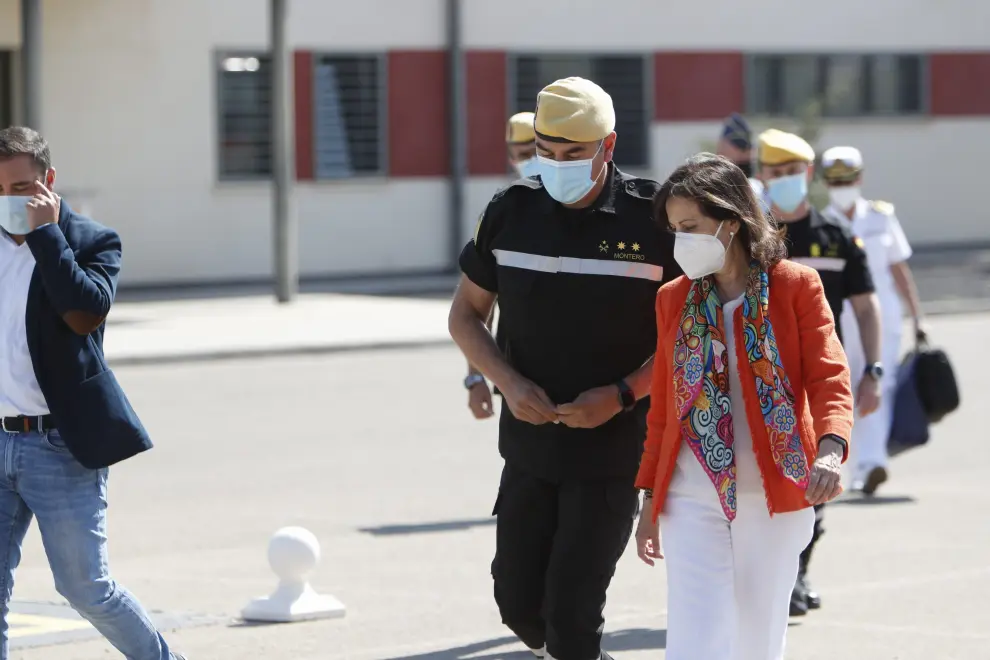 Margarita Robles visita la Base Aérea de Zaragoza