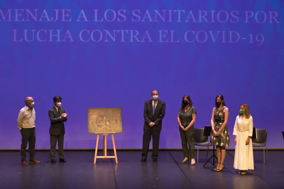 Parrilla de oro y homenaje a los sanitarios en Huesca.