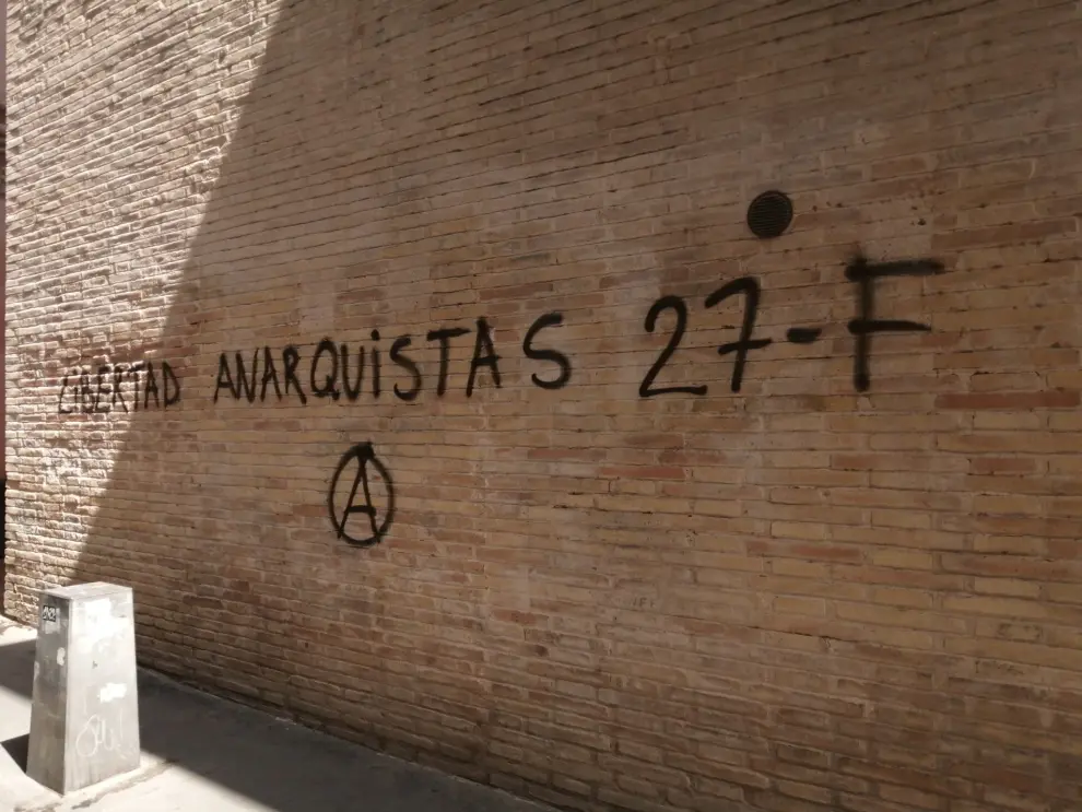 Vandalismo en la iglesia de la Magdalena de Zaragoza.