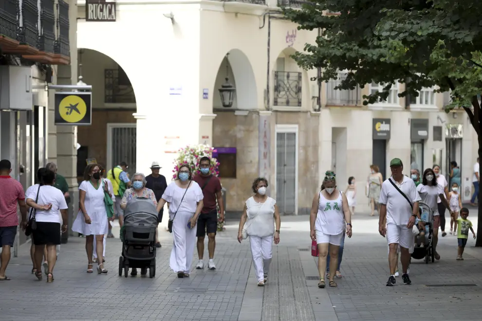 Los oscenses han mantenido el espíritu laurentino hasta el último día de las 'No Fiestas de San Lorenzo', e 15 de agosto.