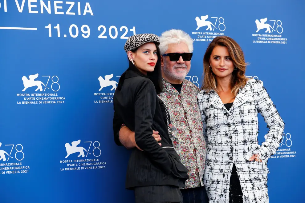 The 78th Venice Film Festival - Photo call for Parallel Mothers in competition - Venice, Italy, September 1, 2021 - Director Pedro Almodovar poses. REUTERS/Yara Nardi[[[REUTERS VOCENTO]]] FILMFESTIVAL-VENICE/PARALLEL MOTHERS
