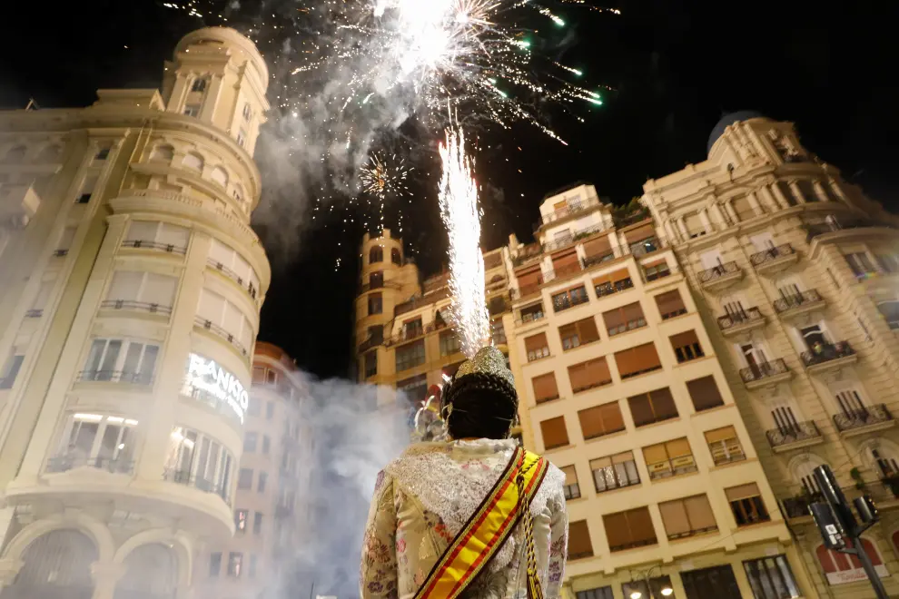 Figures burn during the end of the Fallas Festival, which welcomes Spring and commemorates Saint Josephs Day, in Valencia, September 5, 2021. REUTERS/Eva Manez Lopez NO RESALES. NO ARCHIVES[[[REUTERS VOCENTO]]] SPAIN-CULTURE/FALLAS
