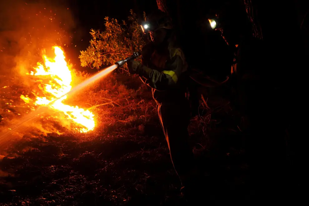 Incendio forestal en Lugo