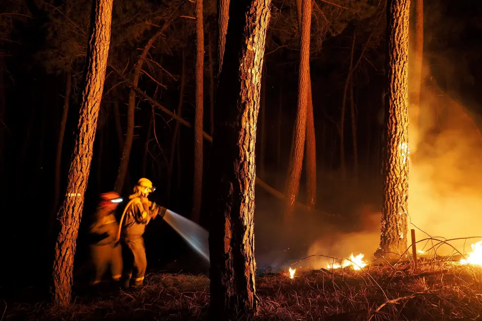 Incendio forestal en Lugo