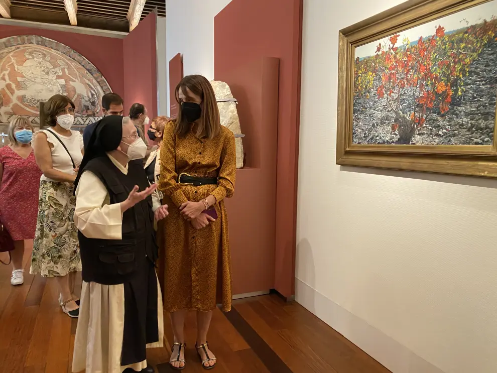 Isabel Guerra inaugura su exposición en el Museo Diocesano de Barbastro