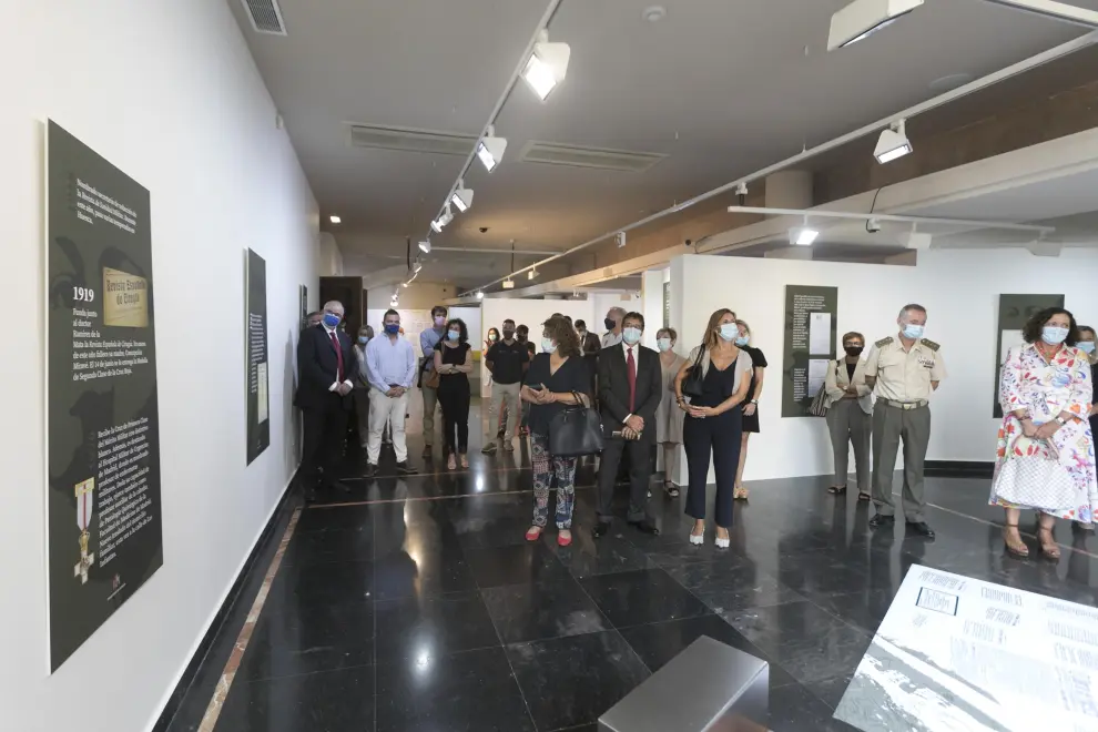 La inauguración de la exposición en honor al médico militar Fidel Pagés.