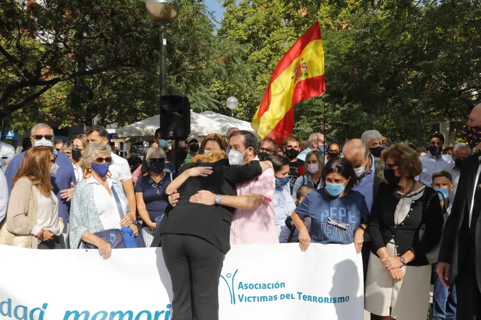Homenaje a las víctimas de ETA en Zaragoza.