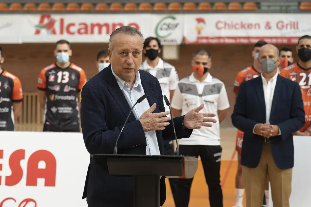 Fernando Roig, presidente del Grupo Pamesa, presenta el nuevo patrocinio del Club Voleibol Teruel