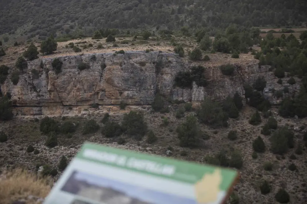 El Mirador El Castellar permite admirar toda la diversidad de la flora local de Moscardón, pueblo de Teruel