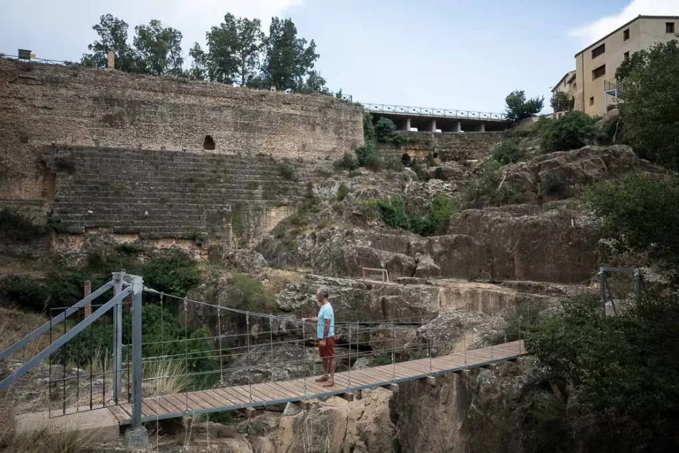 Ruta de las pasarelas de la presa romana del S.I