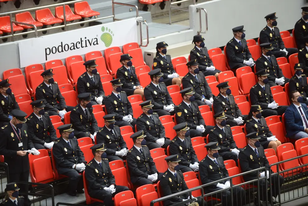 La Policía Nacional celebra su festividad en el Príncipe Felipe de Zaragoza