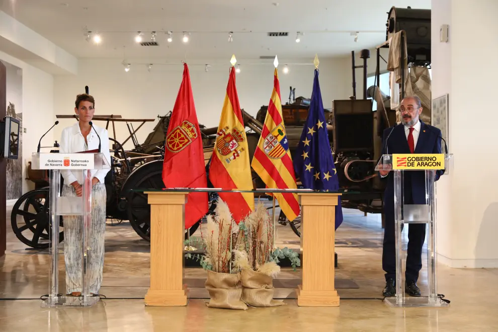 Reunión de los Gobiernos de Aragón y Navarra en Ejea de los Caballeros
