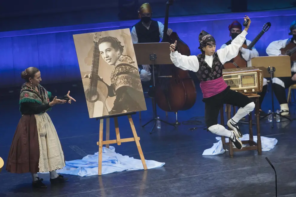 Certamen oficial de jotas de Zaragoza en la Sala Mozart del Auditorio: premio Extraordinario de canto y de baile