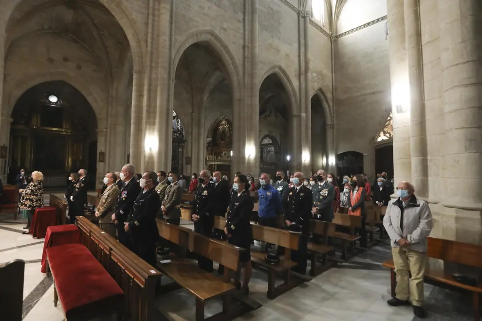 Catedral Huesca.Misa del Pilar. Guardia Civil./ 12-10-2021 / Foto Rafael Gobantes[[[FOTOGRAFOS]]]