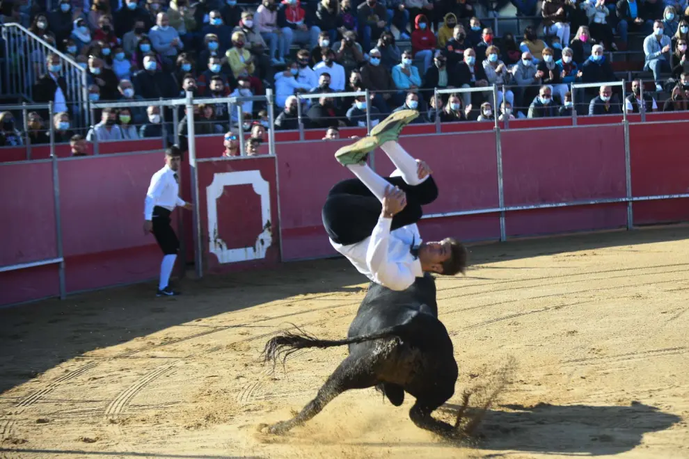 Concurso de roscaderos en la plaza de toros de Casetas.