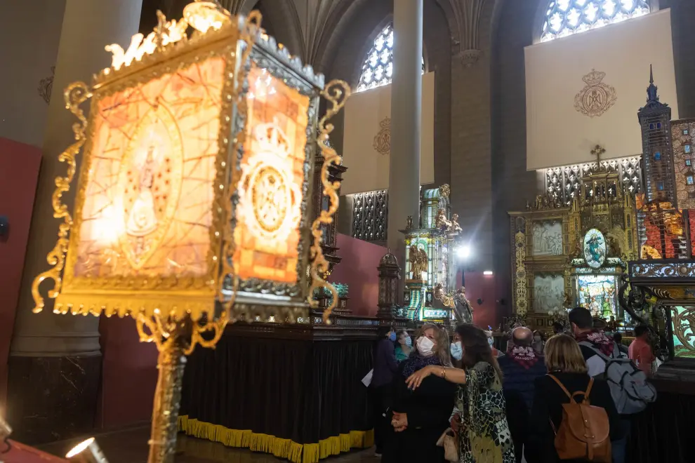 Exposición del Rosario de Cristal en Zaragoza.