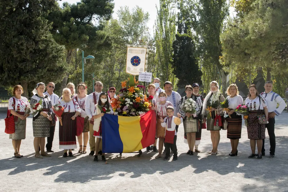 Grupos de la Ofrenda del Pilar 2021. Grupo Comunidad Católica Rumana