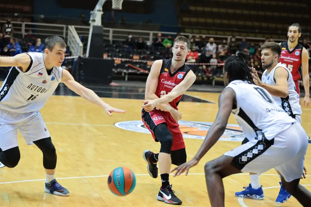Foto del partido Avtodor Saratov-Casademont Zaragoza, primera jornada de la FIBA Europe Cup