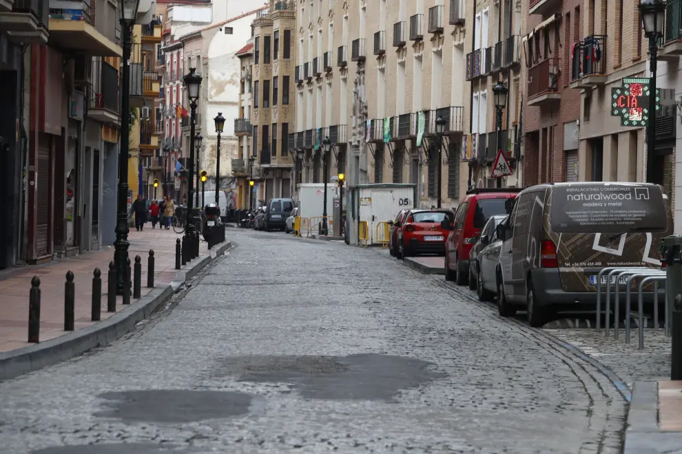 Comienza la reforma de la calle Predicadores en Zaragoza