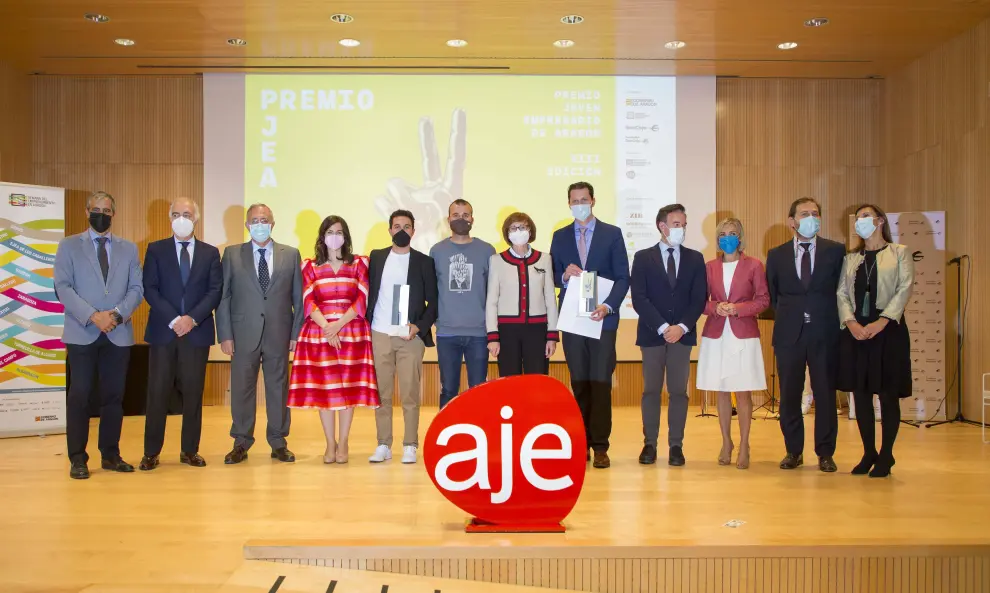 Entrega del XIII Premio Joven Empresario de Aragón.