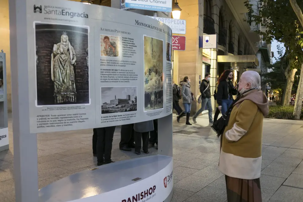 La muestra, que revela la historia y evolución de la basílica, podrá ser visitada hasta el 24 de noviembre en el paseo de la Independencia.