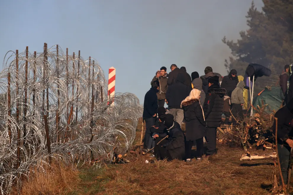 Crisis en la frontera entre Polonia y Bielorrusia por la llegada de miles de inmigrantes.