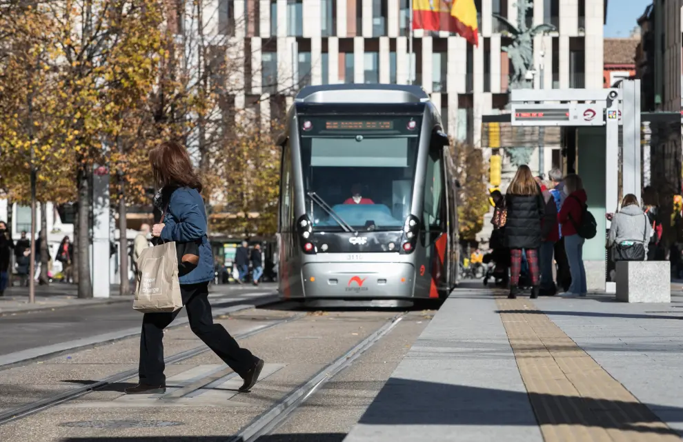 Huelga de autobús y tranvía en Zaragoza