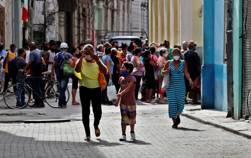 Vida cotidiana en las calles de Cuba.