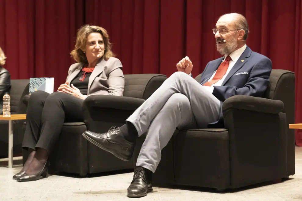 Las ministras Ribera y Llop, en el debate sobre el futuro de la España despoblada en Teruel