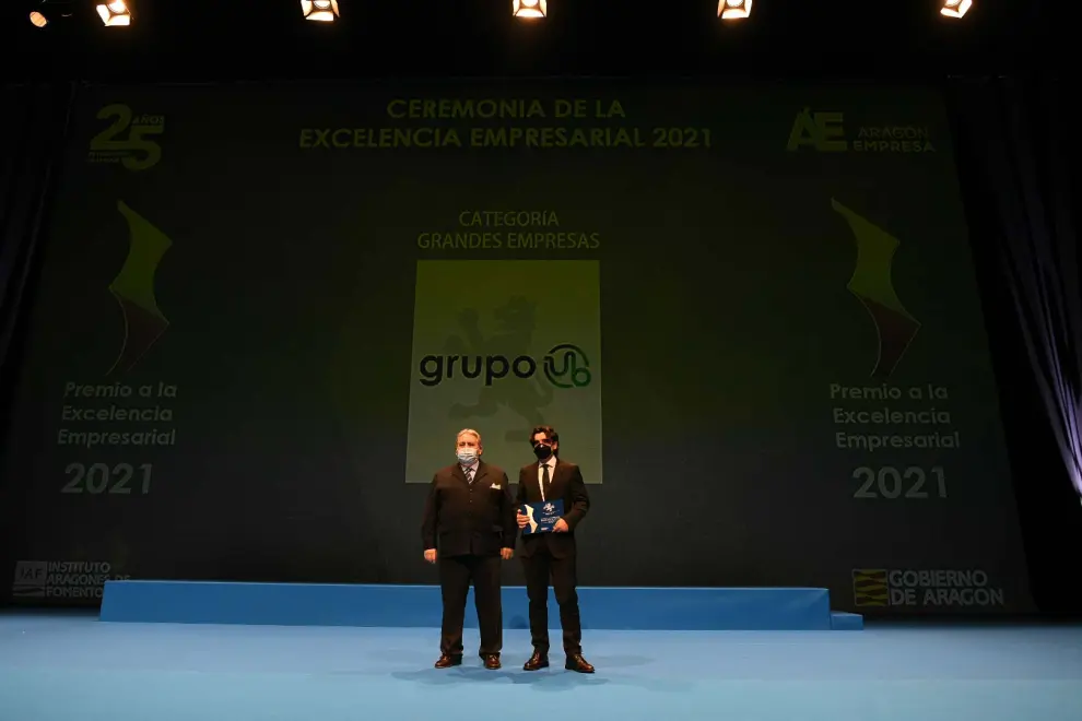 Foto de los Premios Excelencia Empresarial 2021, acto celebrado en el Palacio de Congresos de Zaragoza