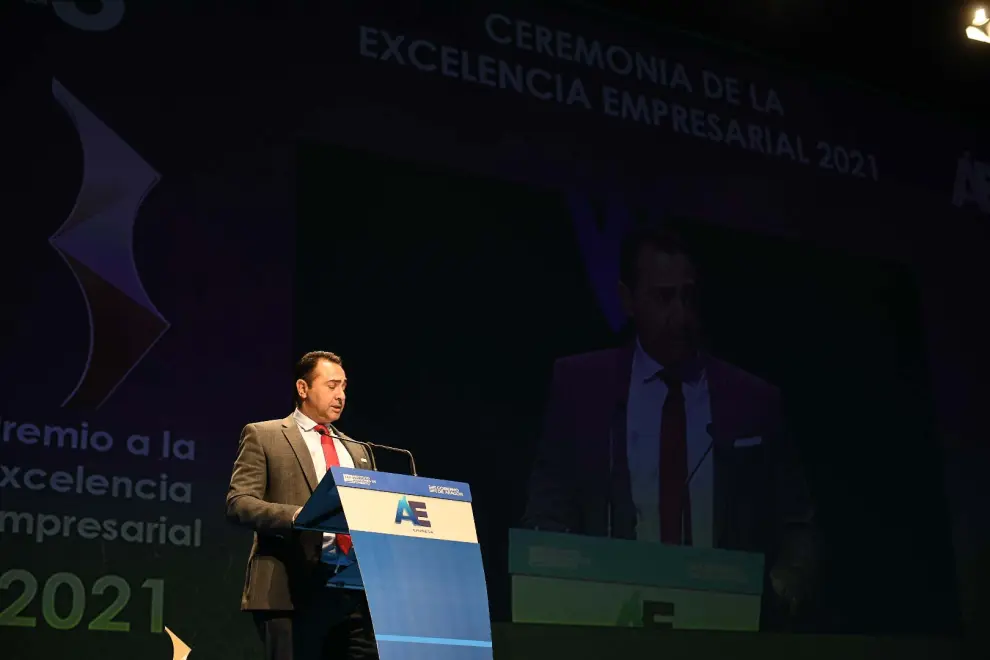Foto de los Premios Excelencia Empresarial 2021, acto celebrado en el Palacio de Congresos de Zaragoza