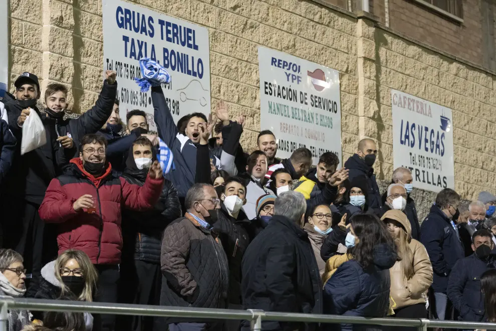Celebracion del pase a siguiente ronda de Copa del Rey del utrillas tras el partido frente al Injerto. Foto Antonio garcia/bykofoto. 17/11/21[[[FOTOGRAFOS]]]