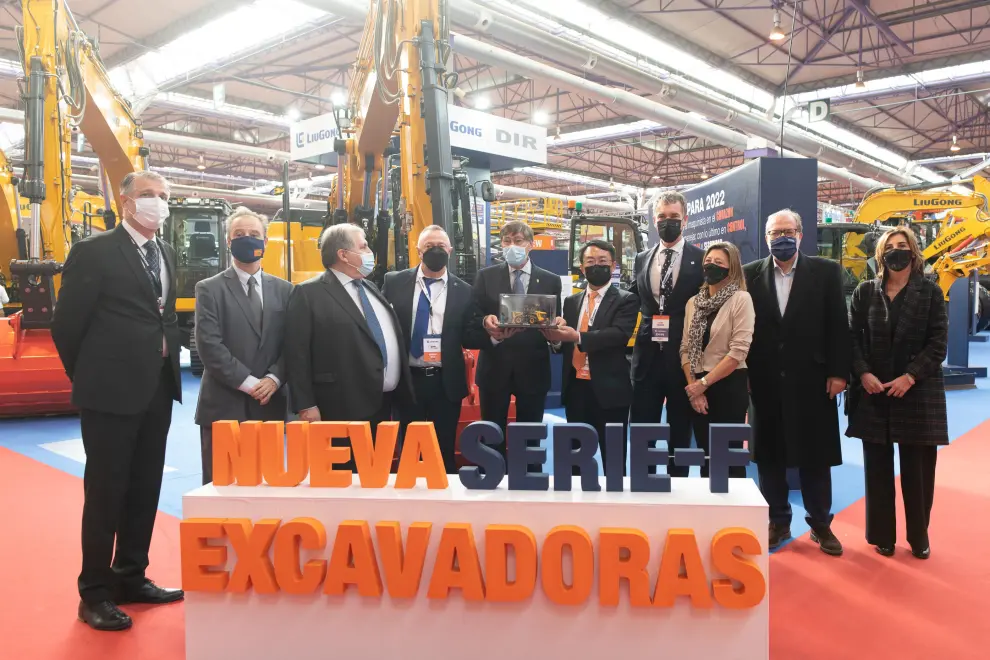 Inauguración del Salón Internacional de Maquinaria de Obras Públicas, Construcciones y Minería, Smopyc, en Feria de Zaragoza.
