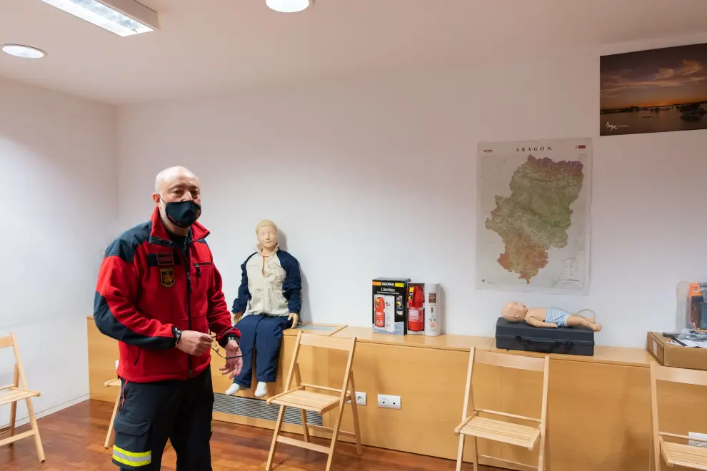 Presentación de la primera Escuela Ciudadana de Prevención de Riesgos de España, en el Museo del Fuego de Zaragoza