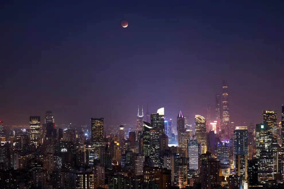 Eclipse visto desde Shangai