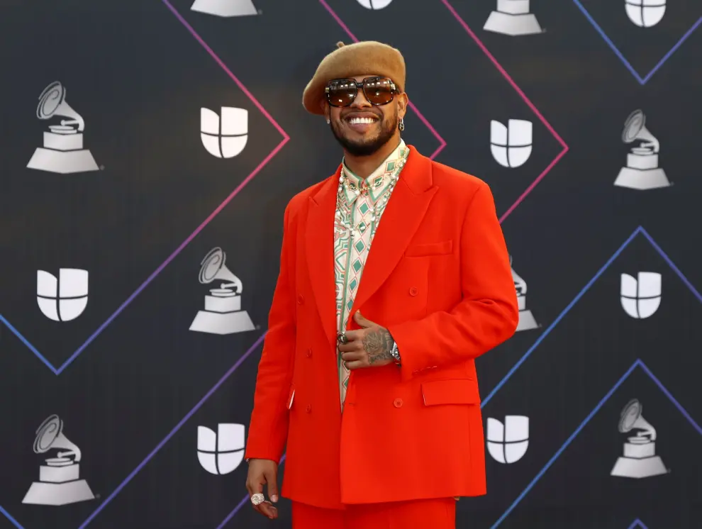 Las Vegas (United States), 19/11/2021.- Pedro Capo arrives on the red carpet during the 22nd annual Latin Grammy Awards ceremony at the MGM Grand Garden Arena in Las Vegas, Nevada, USA, 18 November 2021. The Latin Grammys recognize artistic and/or technical achievement, not sales figures or chart positions, and the winners are determined by the votes of their peers - the qualified voting members of the Latin Recording Academy. (Estados Unidos) EFE/EPA/NINA PROMMER
 USA LATIN GRAMMYS 2021